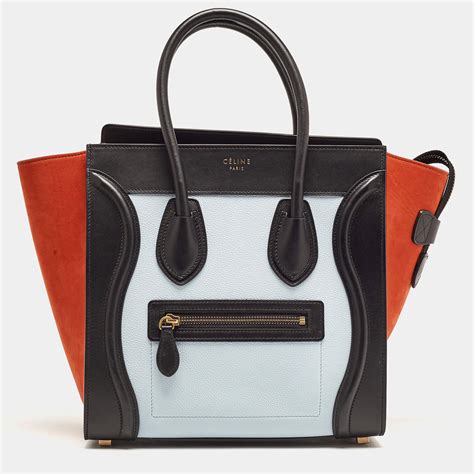 celine micro tricolor|Celine mini luggage.